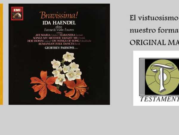 Ida Haendel Geoffrey Parsons A Classical Recital Ida Haendel Geoffrey Parsons A Classical Recital
